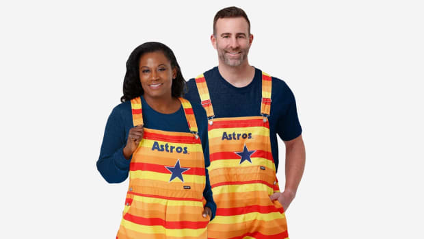 Houston Astros Throwback Thematic Bib Shortalls